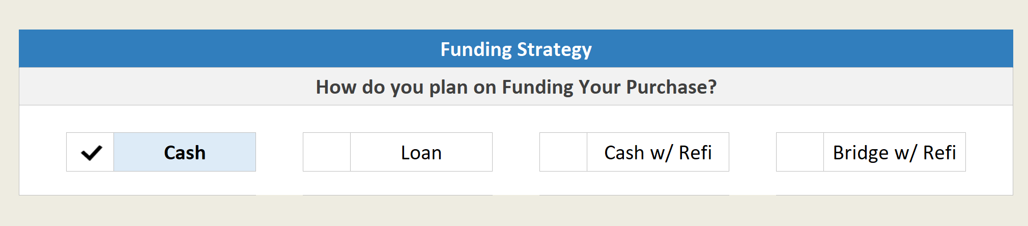 Rental Funding Strategy
