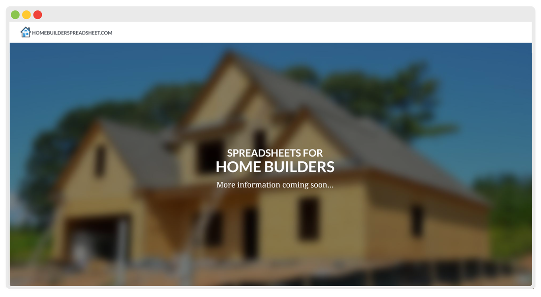 Home Builder Spreadsheet